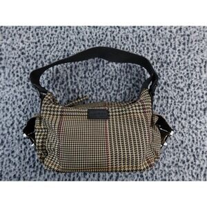 Lauren Ralph Lauren Houndstooth Plaid Shoulder Bag Purse Small Crossbody Strap